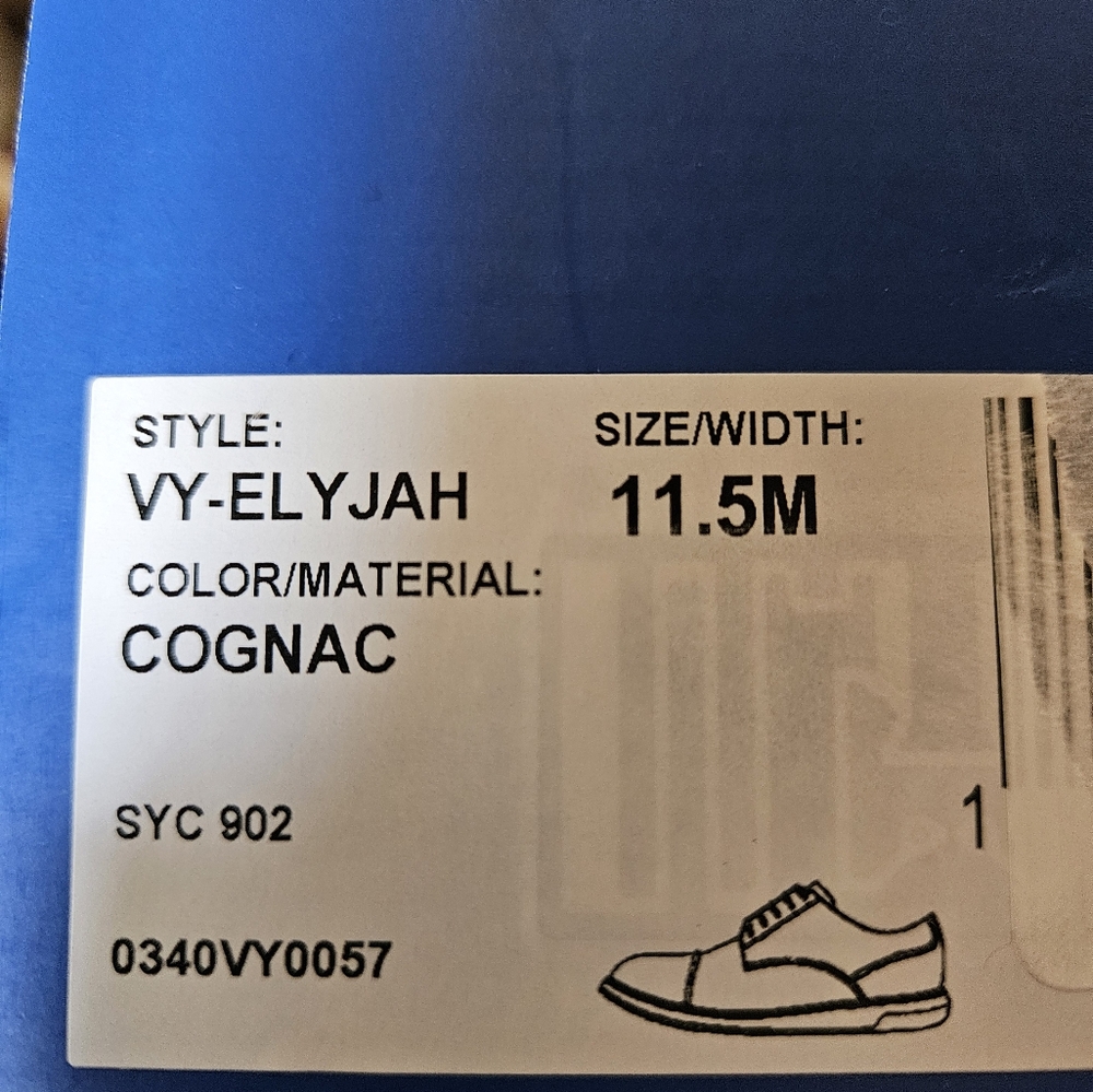 Men's Cognac Oxfords